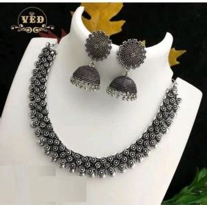 Naman Arts Brass Silver Jewellery Set Price in India - Buy Naman Arts ...