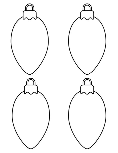 Christmas Light Template Printable - This Tiny Blue House