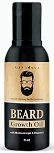 Grandeur Mooch And Beard Oil For Men For Thicker & Longer Beard- 50mL ...