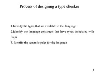 Image result for Type Checking in Compiler Design