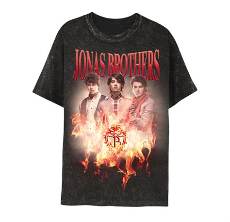 Jonas Brothers Classic Fire Tee - Black