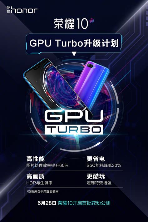 6月28日公测 荣耀10即将升级GPU Turbo-荣耀,荣耀10,GPU Turbo, ——快科技(驱动之家旗下媒体)--科技改变未来