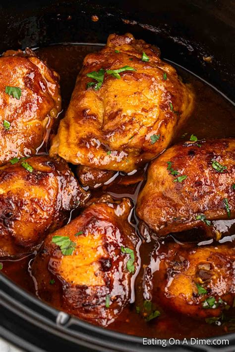 Crock Pot BBQ Chicken Thighs