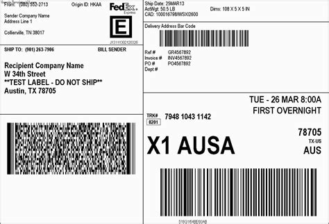 Image result for Mailing Label Example