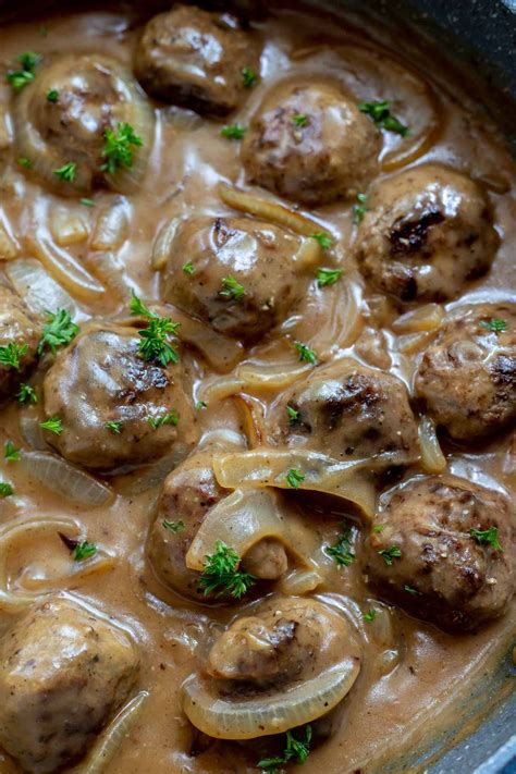 MEATBALLS and GRAVY with ONIONS + WonkyWonderful | Recipe | Meatballs ...