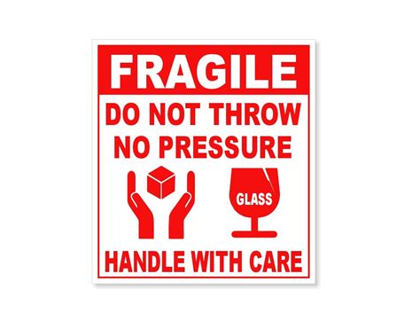 Dream Enterprise Fragile Medium Size Label Handle with Care Packing ...