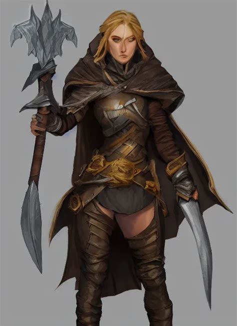 rogue dnd character portrait, dnd, rpg, lotr game | Stable Diffusion