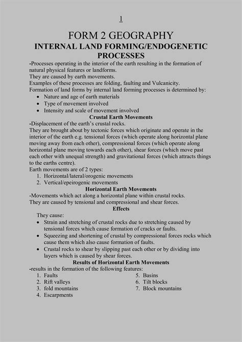 Form Three Geography Notes 的图像结果