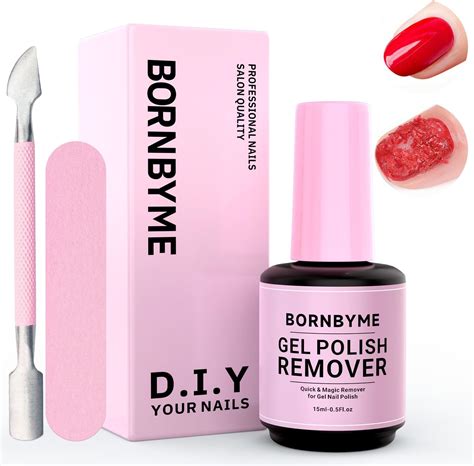 Amazon.com : Gel Nail Polish Remover, BORNBYME 3 PCS Nail Gel Polish ...