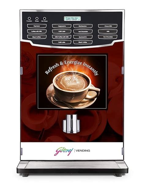 GODREJ VENDING Minifresh 6500 Tea & Coffee Vending Machine | 6 Canister ...