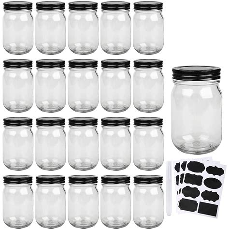 Buy 12 oz Mason Jars w/ Lids (Set of 20) - Canning & Storage