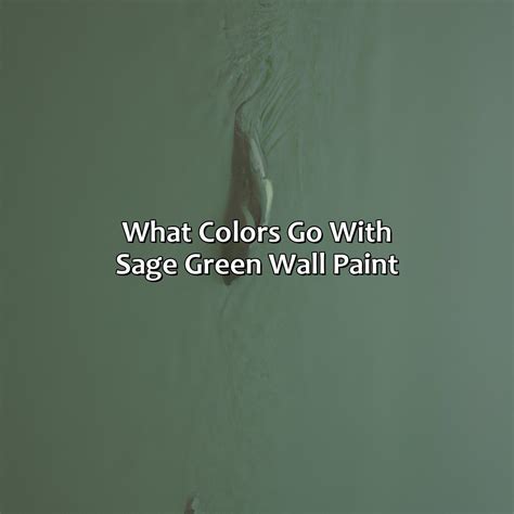 What Colors Go With Sage Green Wall Paint - colorscombo.com