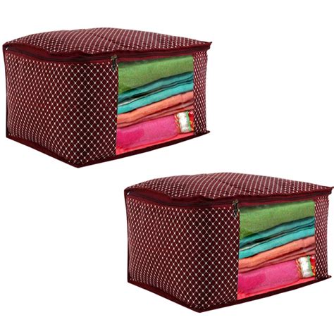 ARVANA Saree Covers For Wardrobe Organizer Saree Storage Bags For Women ...