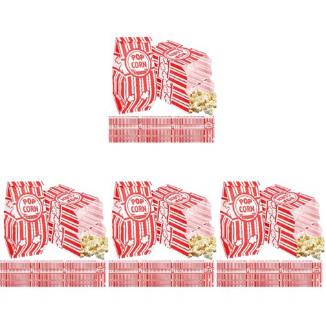 Baluue 400 Pcs Popcorn Bags Individual Servings Small Popcorn Bags ...