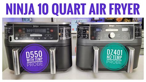 Watch Ninja 10 Quart Air Fryer Comparison DZ550 vs DZ401 on Amazon Live