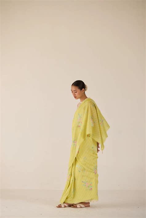 Nadiya Paar - Wildflower Bunch Silk and Cotton Chanderi Sari