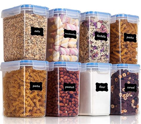 Buy ONNYX STORE Large Airtight Food Storage Container Set Of 8 Pcs ...