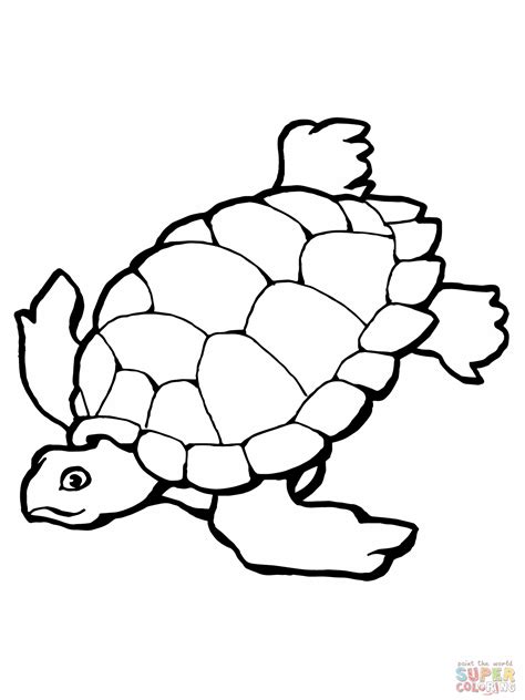 Printable Sea Turtle Coloring Page