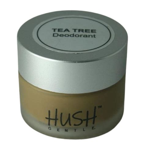 HUSH Gentle Tea Tree Deodorant Cream (20g) with shea butter, natural ...
