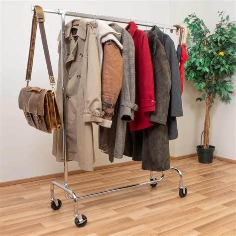 Tatkraft Denver - Heavy Duty Double Clothes Rail on Wheels, Holds Up to ...