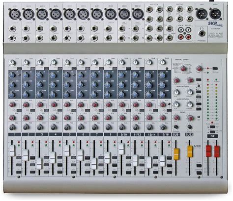 Buy SKP PRO AUDIO VZ-16 USB Mixing Console 12 Inputs Channels 4 Stereo ...