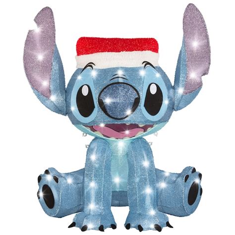 Disney Stitch 27.95-in Licensed Yard Decoration with White LED Lights ...