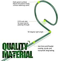 Buy ecofynd 16 inches Metal Plant Stakes, Set of 3 | Single Stem Flower ...