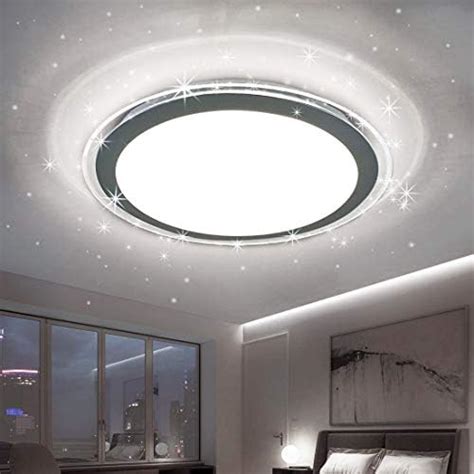 Buy DLLT 22W LED Flush Mount Ceiling Light Fixture, Round Bright Disk ...