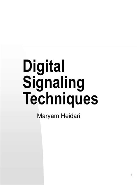 Digital Signalling Methods 的图像结果