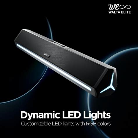 Buy Walta Elite Brio 1110 Sound Bar 25W Bluetooth Sound Bar, Led Lights ...