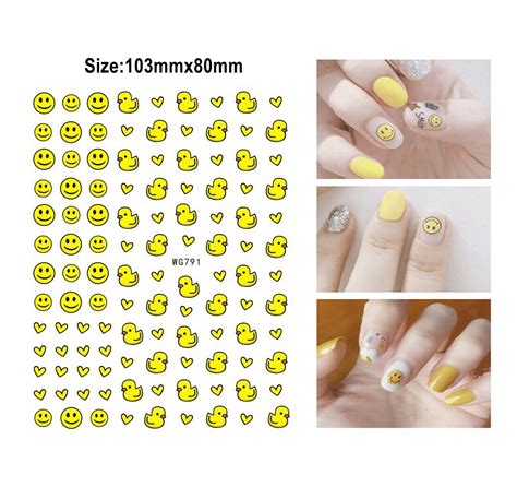 Rubber Duck Print Nail Art Stickers (1 Sheet) | Don't Duck With Me