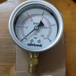 Jual 10 Bar Pressure gauge 2,5inch Full stainless WIEBROCK // Manometer ...