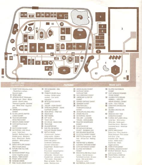 1980s Zoo Map - ZooChat