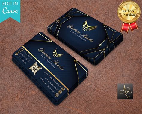 Design Metallic Blue Business Card 的图像结果