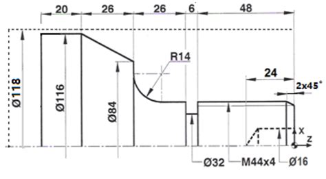 Sample CNC Lathe Program Cylindrical Part 的图像结果