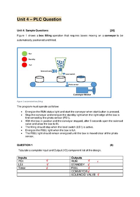 Unit 4 Sample Question - Unit 4 – PLC Question Unit 4: Sample Questions ...
