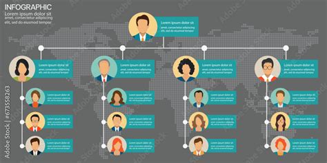 Business Hierarchy Infographics chart pattern design. Stock Vector | Adobe Stock