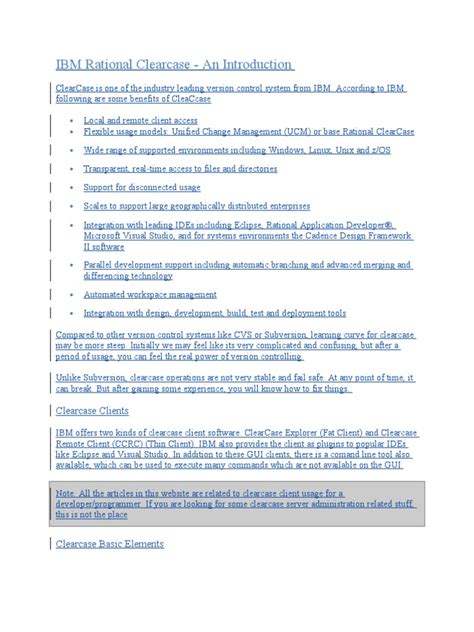 Rational ClearCase Tutorial 的图像结果