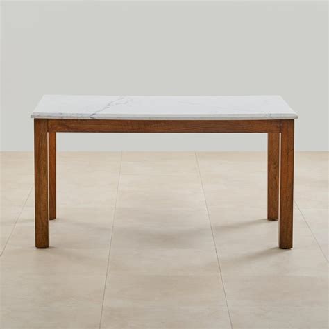 Buy Adana Marble Top 6-Seater Dining Table - White from Home Centre at ...