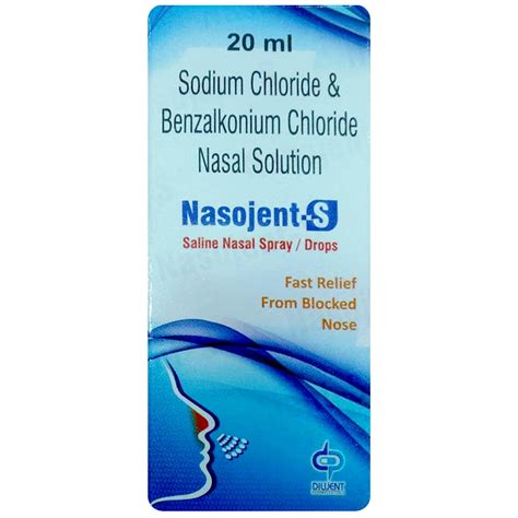 Nasojent-S Saline Nasal Spray/ Drops 20 ml | Uses, Side Effects, Price ...