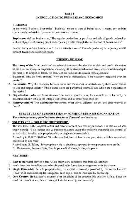 Introduction To Business And Economics