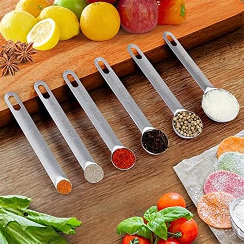 Aovchei Upgrade Stainless Steel Measuring Spoons Set, Small India | Ubuy