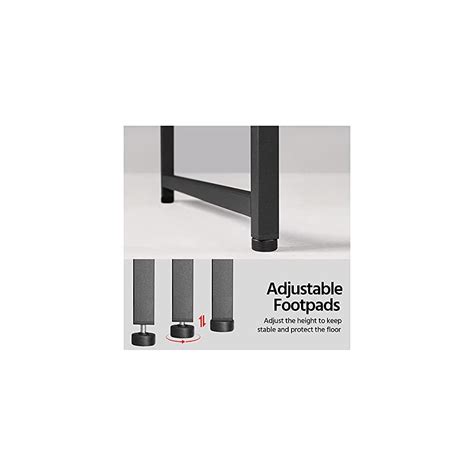 Buy Yaheetech Home Office 47 Inch Writing Desk with Power Outlets and 2 ...