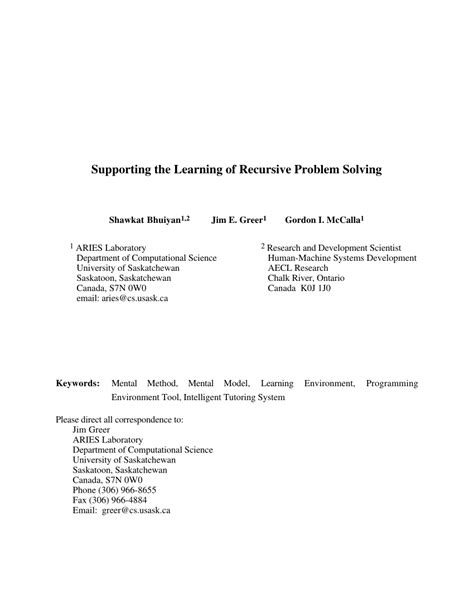 Problem Solving by Recursive Algorithm 的图像结果