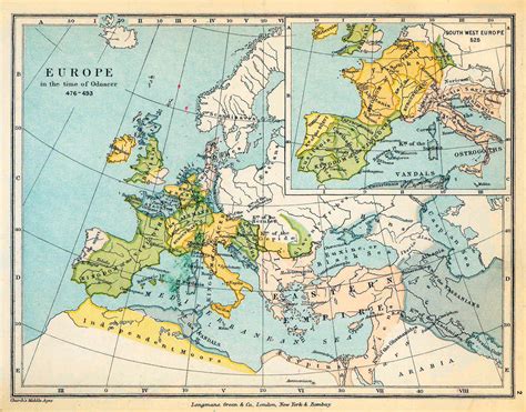 Map of Europe 476-493