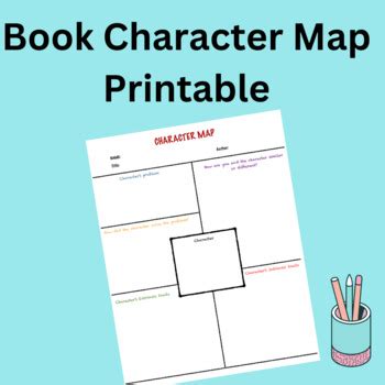 Character Map and literary elements traits analyze template | TPT