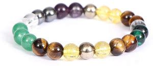 DVISHA Pyrite, Stone, Amethyst, Tiger's Eye, Clear Quartz, Green Jade ...