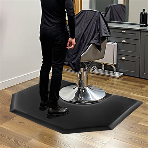 VEVOR 1 Inch Thick Salon Mat – 4×5 FT Hexagon, Anti-Fatigue