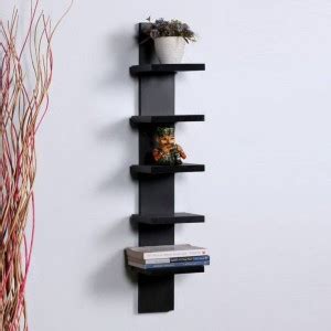 Extreme wood black wall simple wall decor Wooden Wall Shelf (Number of ...