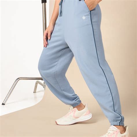 Buy Women's Light Blue Relaxed Joggers Online in India | Cult Store